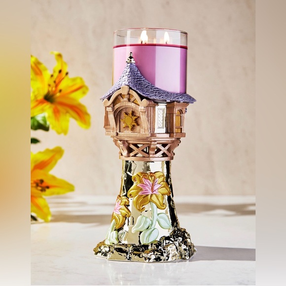 New Bath and Body Works Disney Rapunzel Candle Holder ONLY - Picture 4 of 6